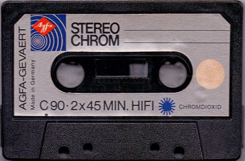 Compact Cassette AGFA Stereochrom 90 Type II Chrome 1972 Europe