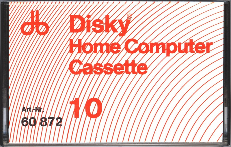 Compact Cassette Disky 10 "60872" Computer Cassette Europe