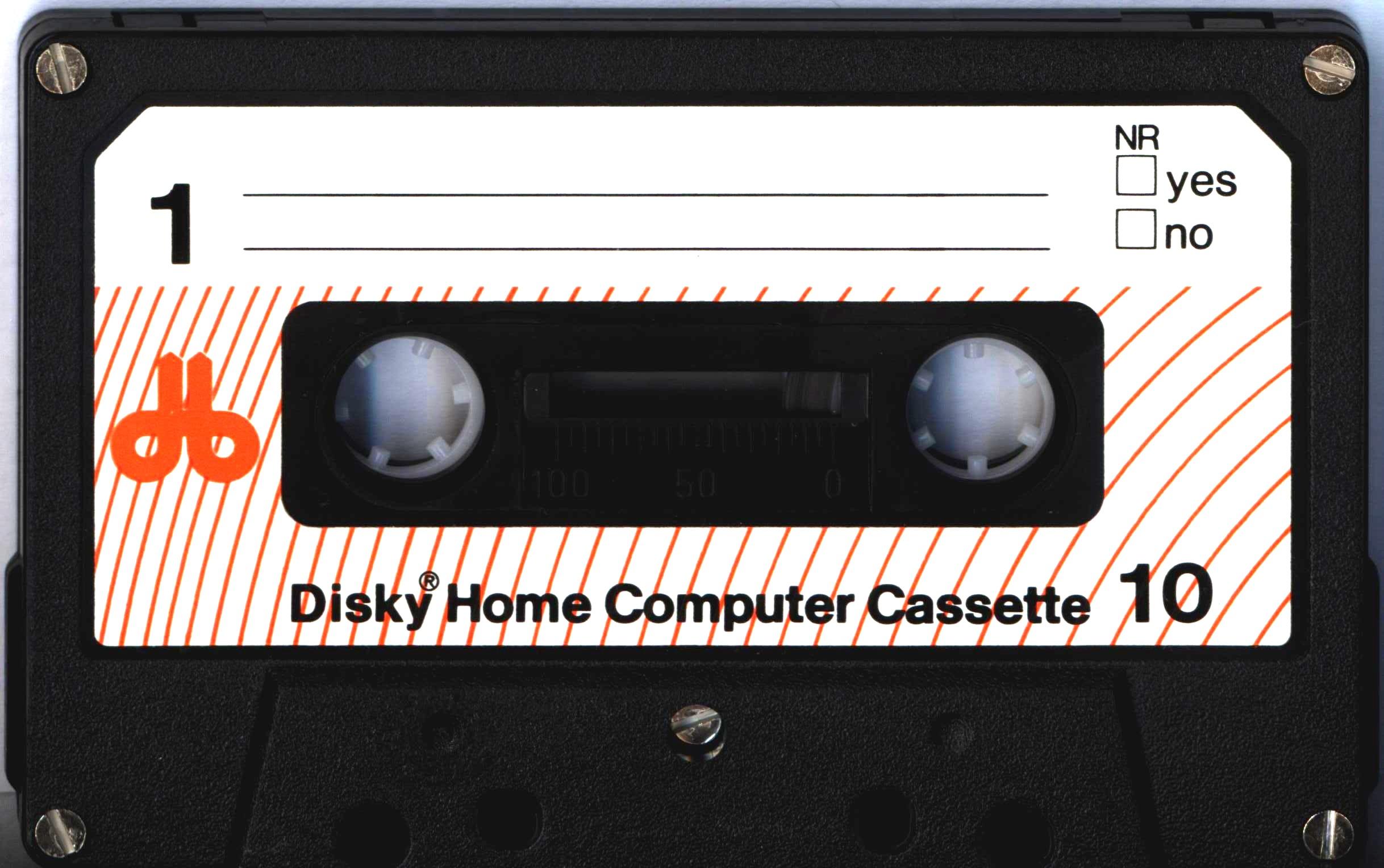 Compact Cassette Disky 10 "60872" Computer Cassette Europe