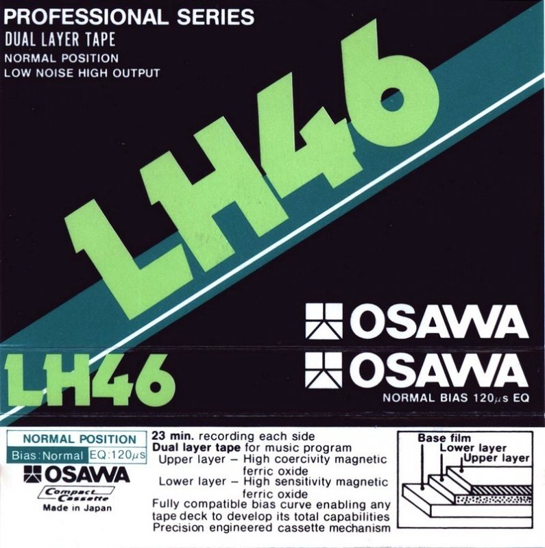 Compact Cassette Osawa LH 46 Type I Normal 1983 Japan