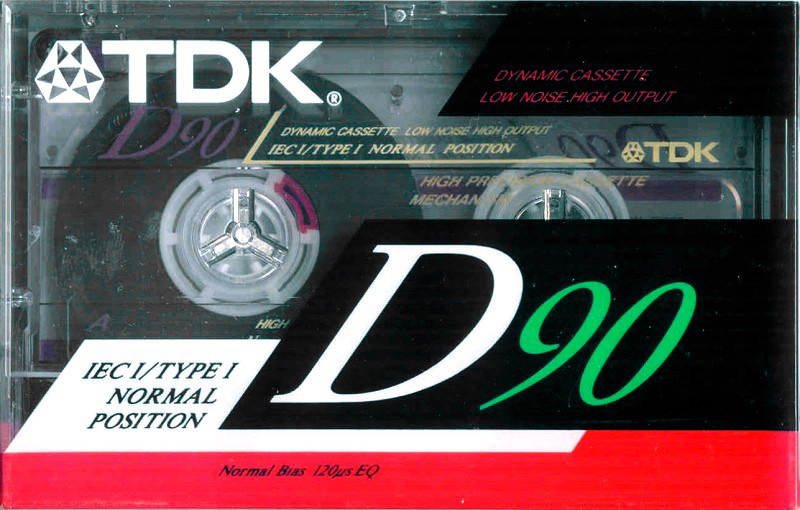Compact Cassette TDK D 90 "D-90ES" Type I Normal 1990 Europe