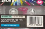 Compact Cassette Hitachi DL 46 Type I Normal 1993 Europe