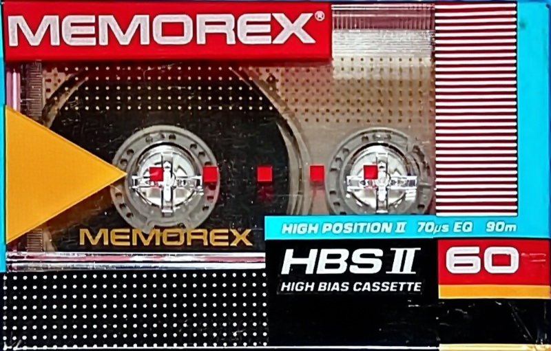 Compact Cassette Memorex HBS II 60 Type II Chrome 1989 North America