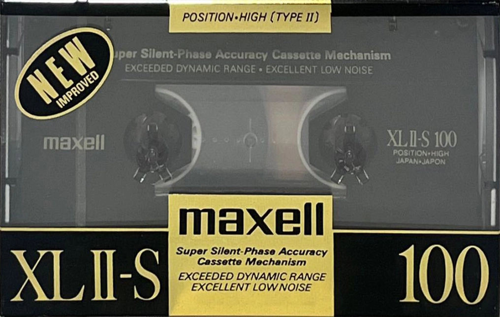 Compact Cassette Maxell XLII-S 100 Type II Chrome 1988 Japan