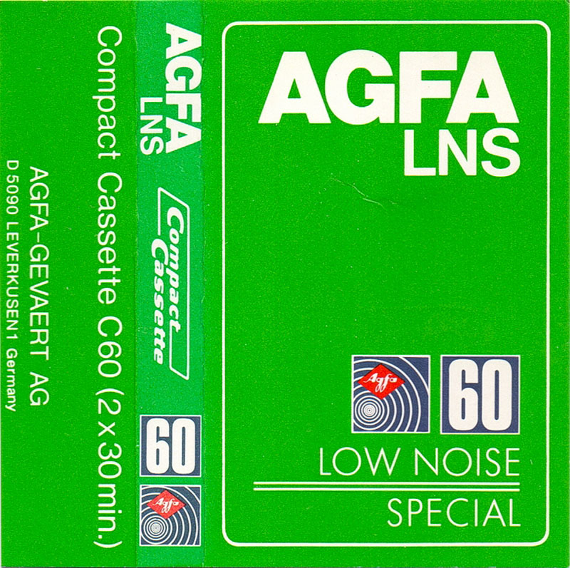 Compact Cassette AGFA LNS 60 Type I Normal 1980 Europe