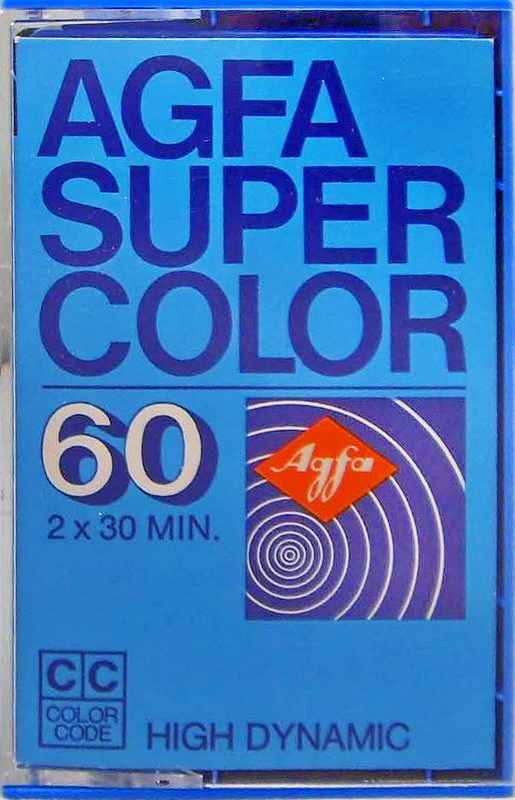 Compact Cassette AGFA SUPER COLOR 60 Type I Normal 1975 Europe