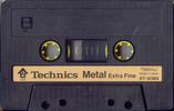 Compact Cassette Technics MX 90 "RT-90MX" Type IV Metal 1979 Europe