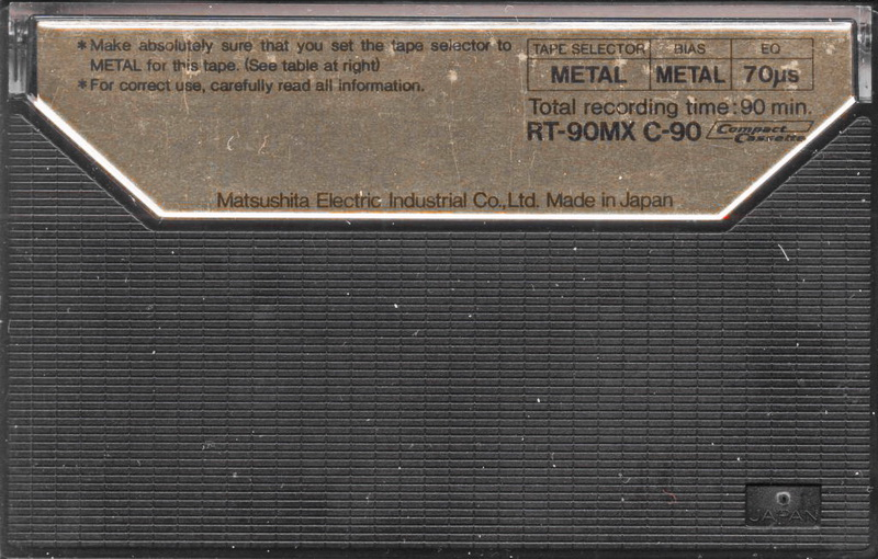 Compact Cassette Technics MX 90 "RT-90MX" Type IV Metal 1979 Europe