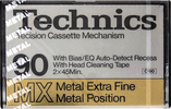 Compact Cassette Technics MX 90 "RT-90MX" Type IV Metal 1979 Europe