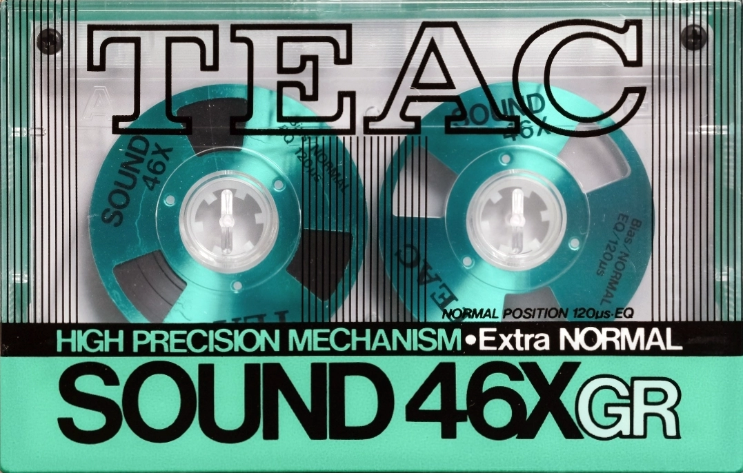 Compact Cassette Teac SOUND 46 "46XGR" Type I Normal 1984 Japan