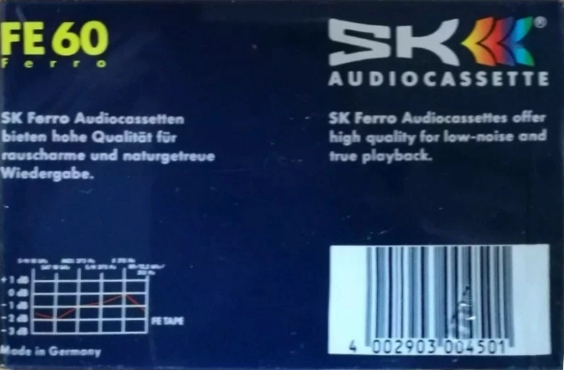 Compact Cassette SK FE 60 Type I Normal 1995 Europe