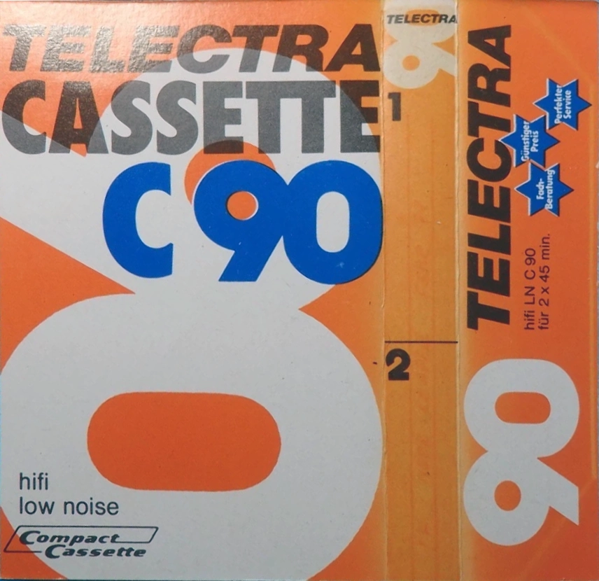 Compact Cassette Telectra 90 Type I Normal 1979 Germany