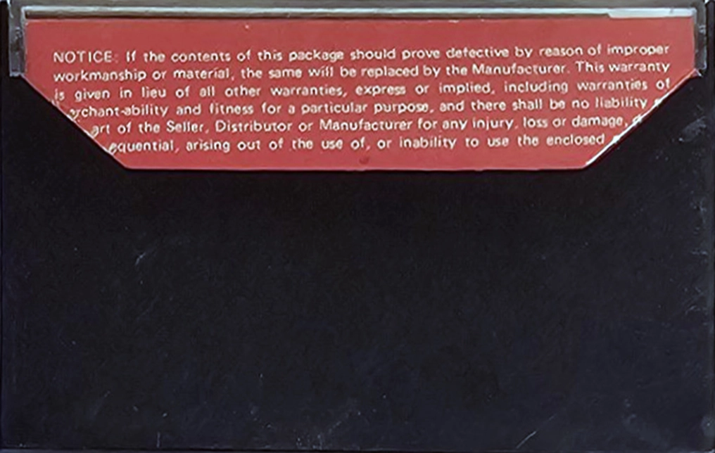 Compact Cassette Sonix JM 60 Type I Normal 1983 Unknown Country