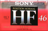 Compact Cassette Sony HF 46 Type I Normal 1996 Europe