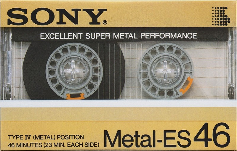 Compact Cassette Sony Metal-ES 46 Type IV Metal 1985 Japan