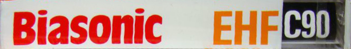 Compact Cassette Biasonic EHF 90 Type I Normal Singapore
