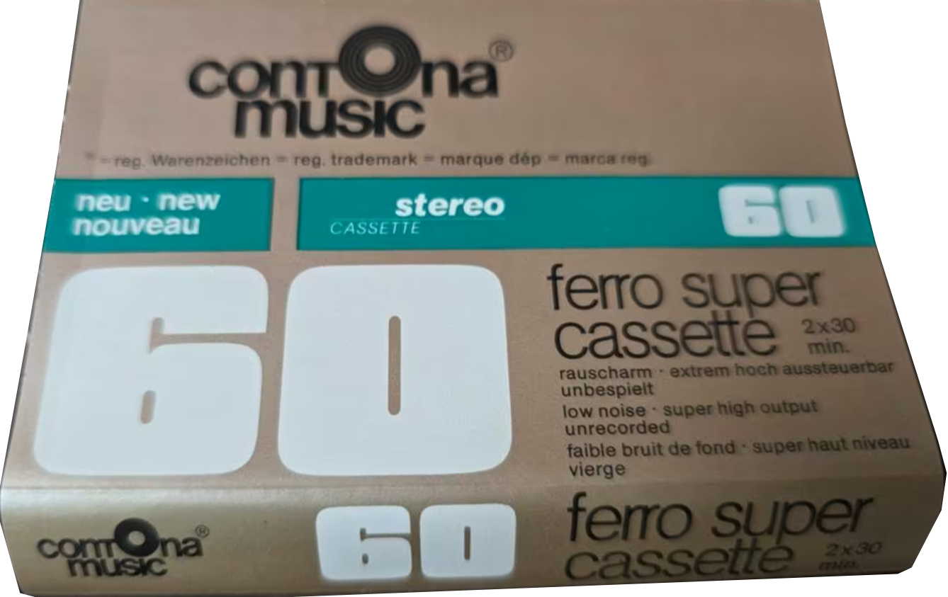 Compact Cassette Contona Music ferro super 60 Type I Normal 1981 Europe
