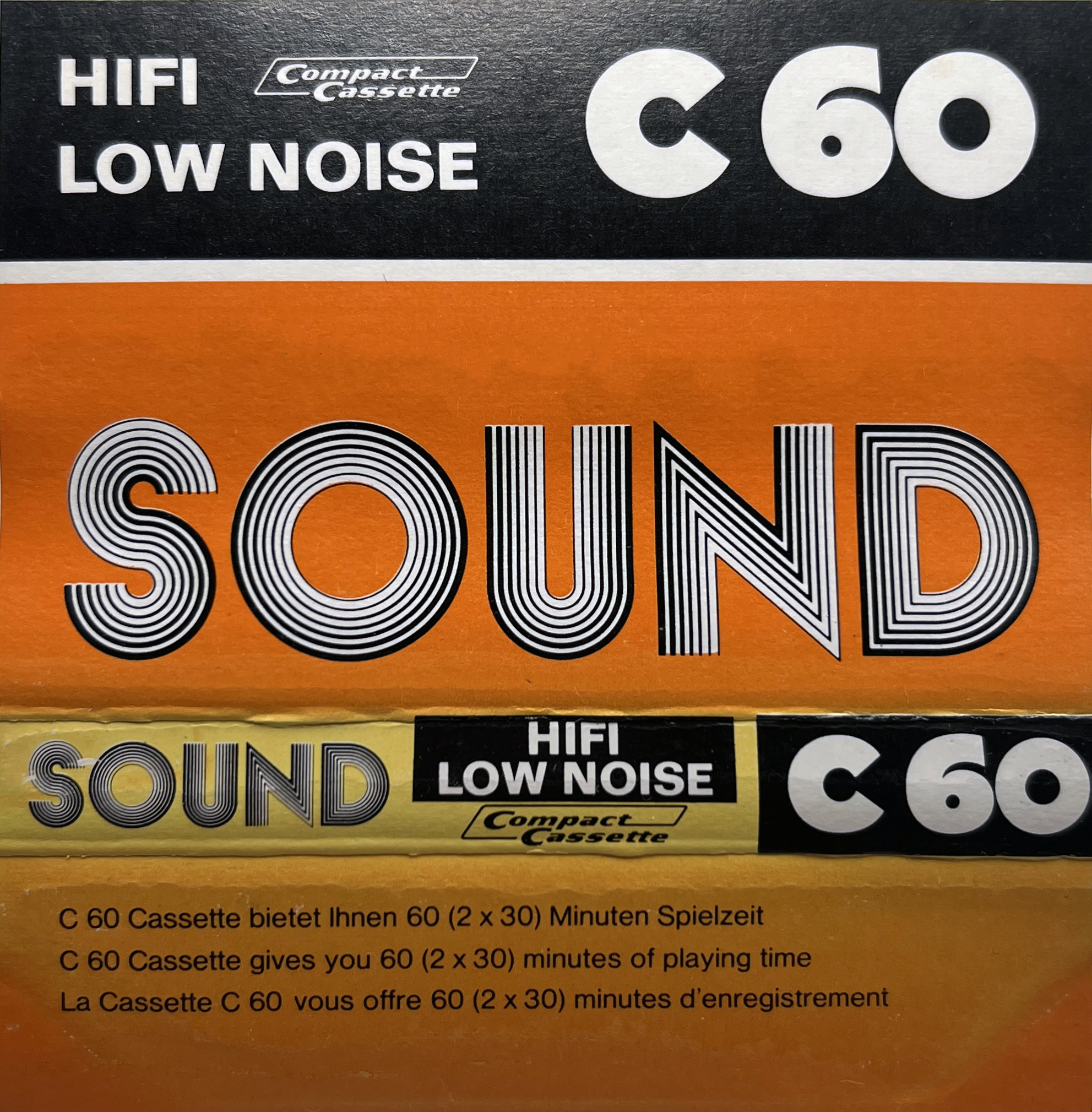 Compact Cassette Sound 60 Type I Normal 1980 Europe