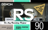 Compact Cassette Denon RS 90 Type I Normal 1990 Japan