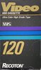 VHS, Video Home System Recoton 120 Type I Normal 1993 USA