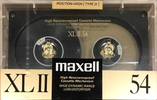 Compact Cassette Maxell XLII 54 Type II Chrome 1988 Japan