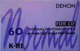 Compact Cassette Denon K-RI 60 Type I Normal 1993 Japan