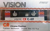 Compact Cassette Vision CR 60 Type II Chrome 1982 Europe