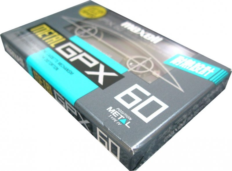 Compact Cassette Maxell GPX 60 "M-GPX 60" Type IV Metal 1992 Japan