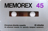 Compact Cassette Memorex 45 Type II Chrome 1971 USA