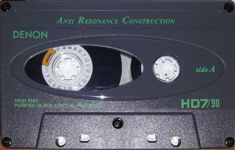 Compact Cassette Denon HD7 90 "HD7-90TE" Type II Chrome 1992 North America