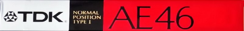 Compact Cassette TDK AE 46 "AE-46K" Type I Normal 1989 Japan