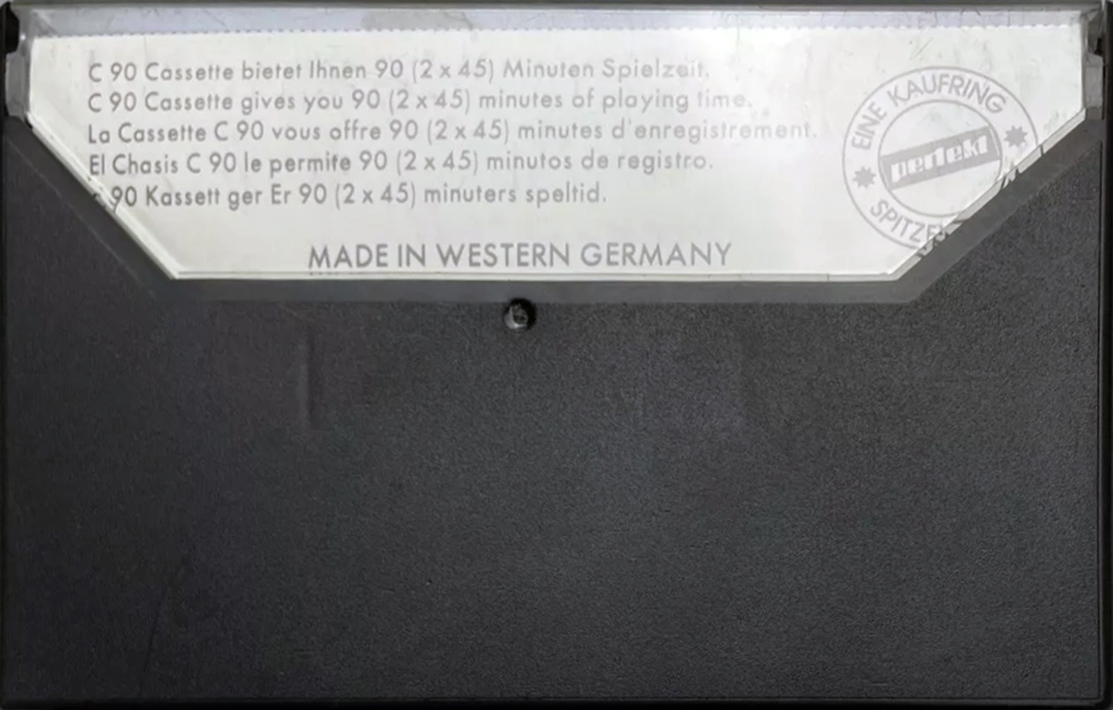 Compact Cassette Perfekt 90 Type II Chrome 1976 Europe