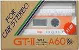Compact Cassette E-Wide GT-II 60 "For Car Stereo" Type I Normal 1988 China