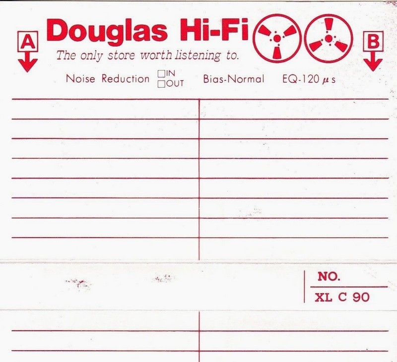 Compact Cassette Douglas Hi-Fi XL 90 Type I Normal 1985 Australia