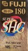 VHS, Video Home System Fuji SHG 180 "SHG E-180" Type I Normal 2005 Worldwide