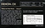 Compact Cassette Denon DX 60 Type I Normal 1990 USA