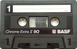 Compact Cassette BASF Chrome Extra II 90 "22561/H4" Type II Chrome 1987 Europe