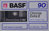 Compact Cassette BASF Chrome Extra II 90 "22561/H4" Type II Chrome 1987 Europe
