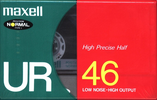 Compact Cassette Maxell UR 46 "UR46(F)" Type I Normal 1992 Japan