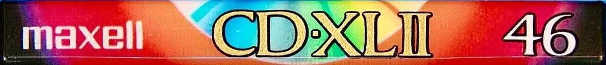 Compact Cassette Maxell CD-XL 46 "CDXL2-46" Type II Chrome 1992 Japan