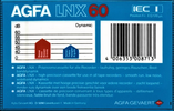 Compact Cassette AGFA LNX 60 Type I Normal 1985 Europe