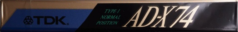 Compact Cassette TDK AD-X 74 "AD-X74R" Type I Normal 1991 Japan