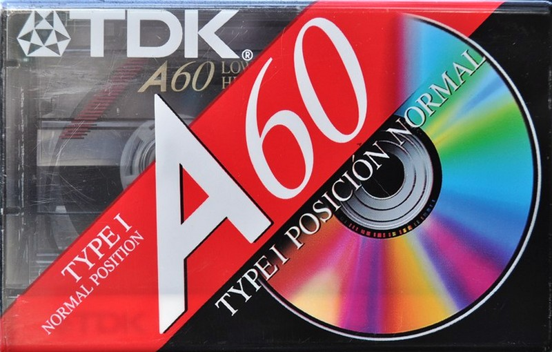 Compact Cassette TDK A 60 Type I Normal 1992 North America