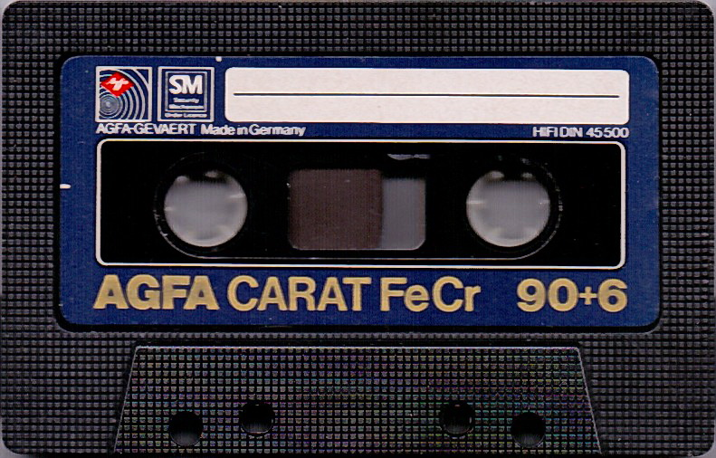 Compact Cassette AGFA CARAT 90+6 Type III Ferro Chrome 1979 Europe