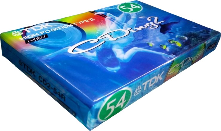 Compact Cassette TDK CDing 2 54 "CD2-54R" Type II Chrome 1998 Japan