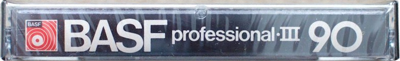 Compact Cassette BASF Professional III 90 Type III Ferro Chrome 1976 USA
