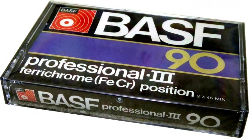 Compact Cassette BASF Professional III 90 Type III Ferro Chrome 1976 USA