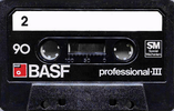Compact Cassette BASF Professional III 90 Type III Ferro Chrome 1976 USA