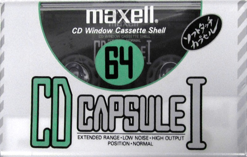 Compact Cassette Maxell CD Capsule I 64 "CDC-I 64" Type I Normal 1990 Japan
