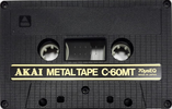 Compact Cassette Akai Metal 60 "MT" Type IV Metal 1980 Japan